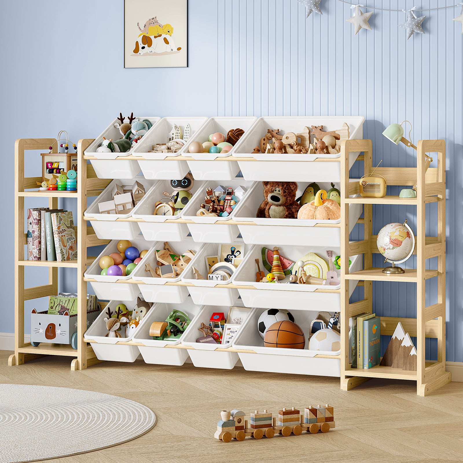 Toy Organizers and Storage with Bookshelf (9570905850007)