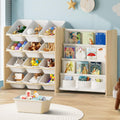 12-Bin Kids Toy Storage Organizer with Bookshelf (9641571582103)