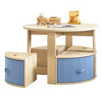 Round Kids Table and 4 Chairs Set (9617830117527)