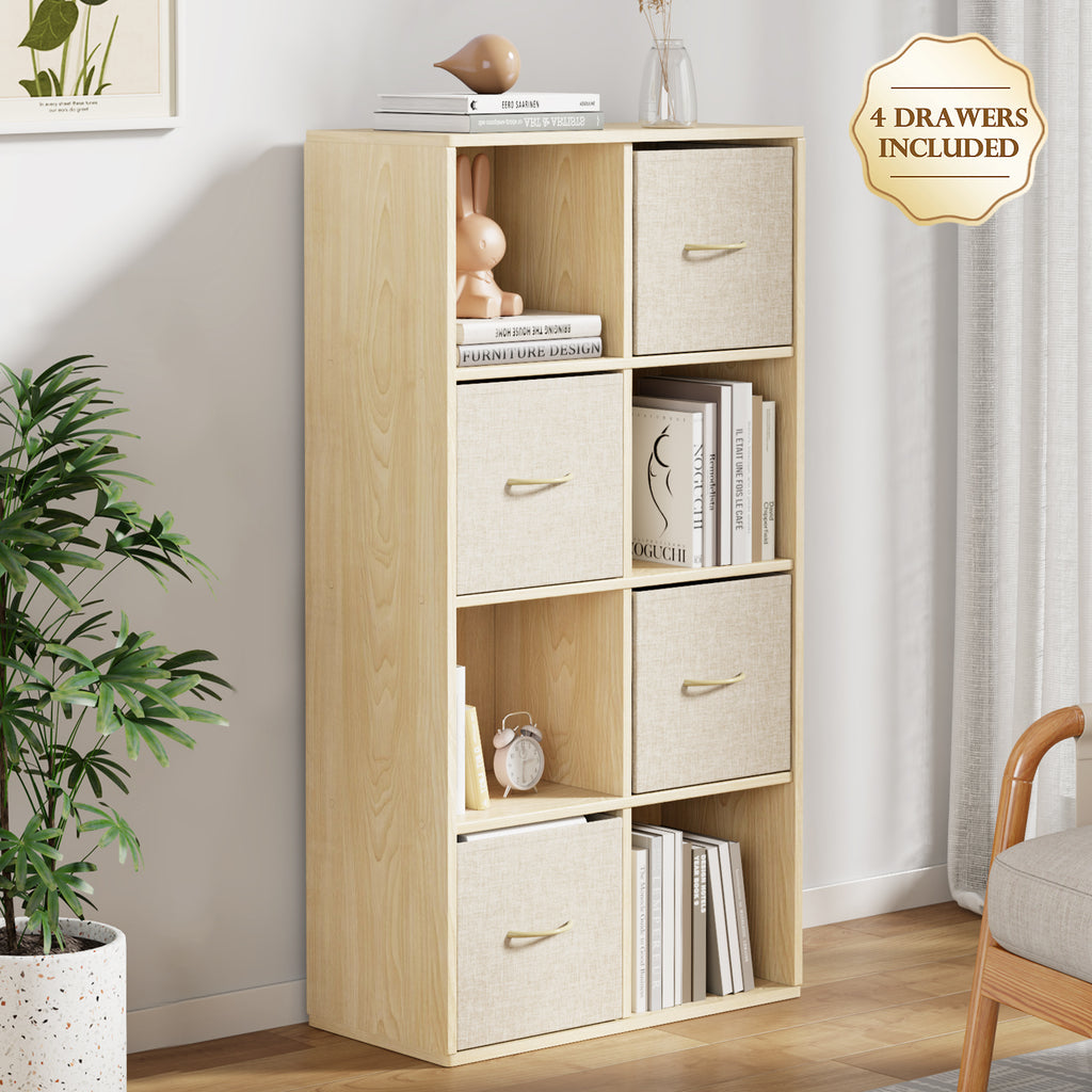 8-Cube With 4 Storage Bins & 2 Removable Backs (9605382242455)