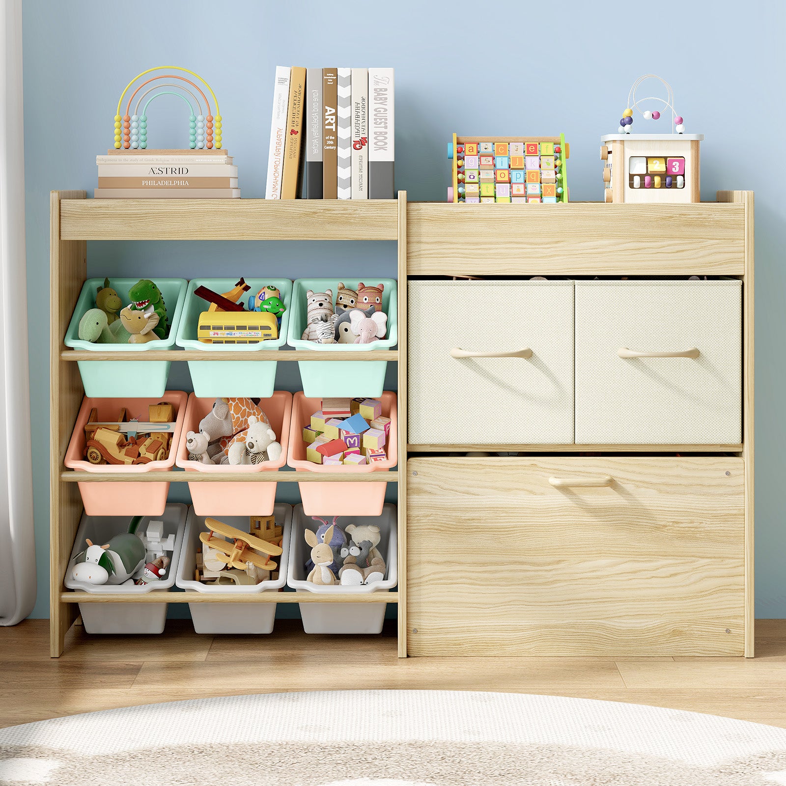 Toy Organizer with Bins and Drawers for Kids Room (9570753282199)