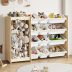 Natural Pine Kid’s Toy cabinet – Safe, Fun, Space-Saving Storage (9605429723287)