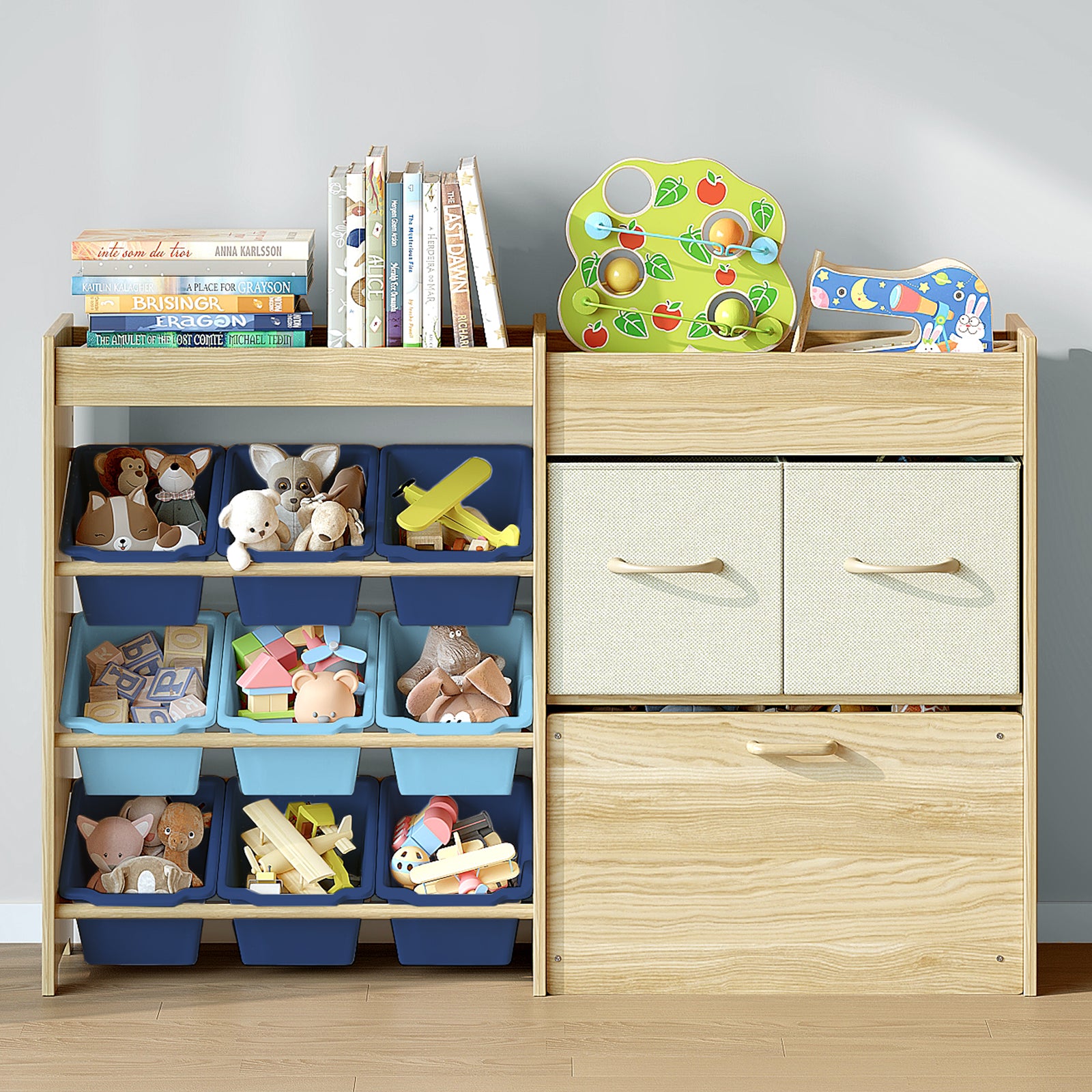 Toy Organizer with Bins and Drawers for Kids Room (9570753282199)