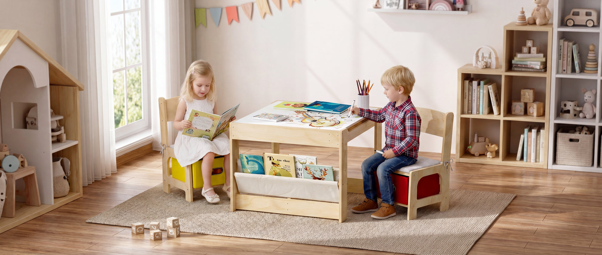 KIDS TABLE AND CHAIR