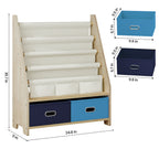 2-in-1 Children's Bookcase with 2 Toy Drawers (9605416190103)