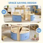 Round Kids Table and 4 Chairs Set (9617830117527)