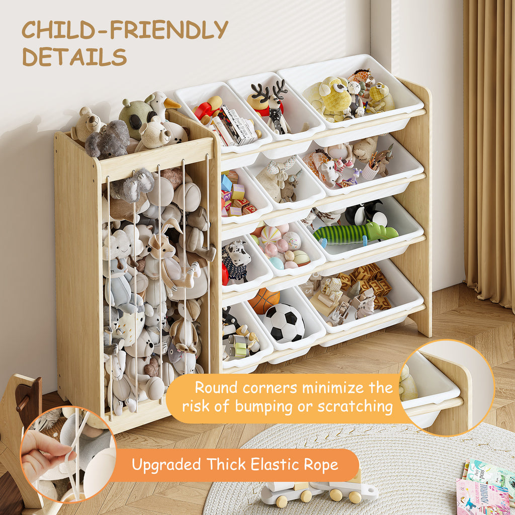 Natural Pine Kid’s Toy cabinet – Safe, Fun, Space-Saving Storage (9605429723287)