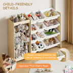 Natural Pine Kid’s Toy cabinet – Safe, Fun, Space-Saving Storage (9605429723287)