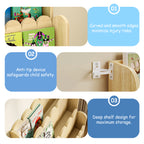 Bookcase with Toy Drawers – Scalloped Front-Facing Display (9605405442199)