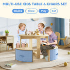 Round Kids Table and 4 Chairs Set (9617830117527)