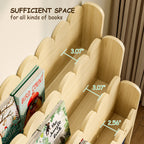 Bookcase with Toy Drawers – Scalloped Front-Facing Display (9605405442199)