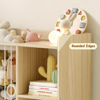Multifunctional Wooden Bookshelf with Storage of plush stuffe (9570727559319)