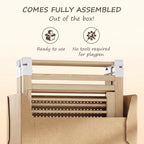 10-Panel Foldable Wooden Baby Playpen with Activity Panels (9706605281431)