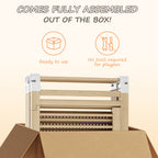 Foldable 8-Panel Wooden Playpen – Portable Safety Gate for Toddlers (9570694561943)