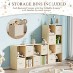 8-Cube With 4 Storage Bins & 2 Removable Backs (9605382242455)