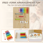 Foldable 8-Panel Wooden Playpen – Portable Safety Gate for Toddlers (9570694561943)