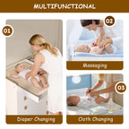 5-Drawer Changing Table with Fold-Down Top (9570901328023)