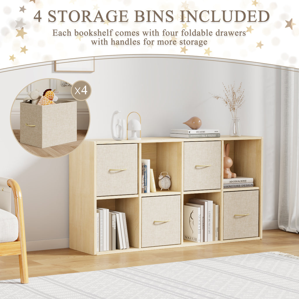 8-Cube With 4 Storage Bins & 2 Removable Backs (9605382242455)
