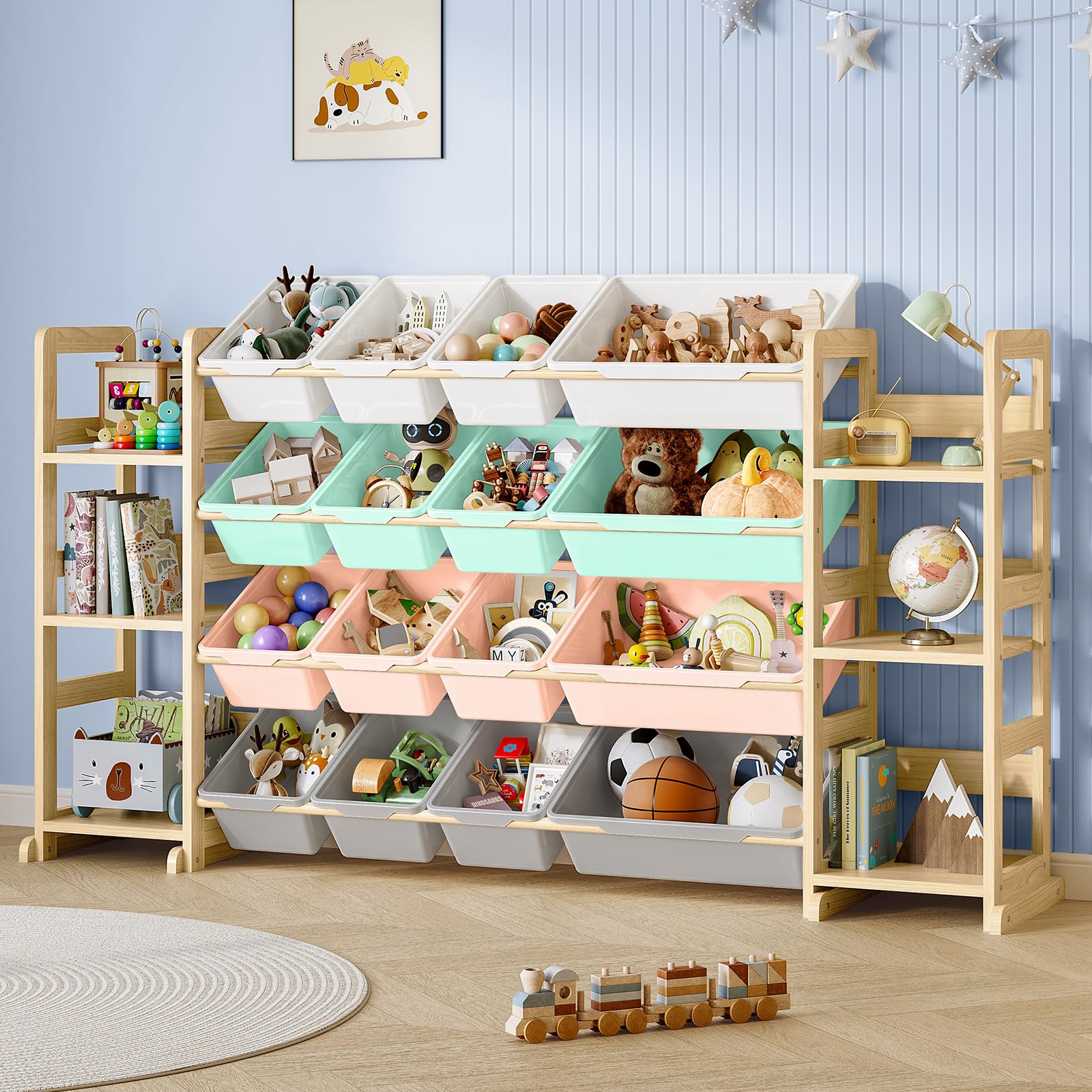 Toy Organizers and Storage with Bookshelf (9570905850007)